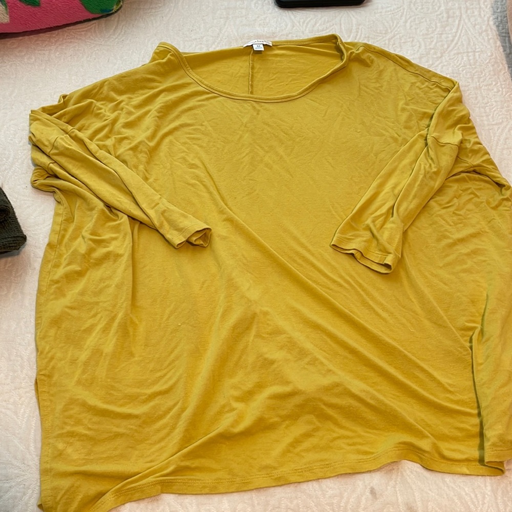 yellow basic top